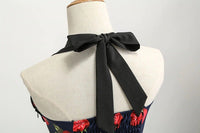 Robe Vintage Pin-Up Fraises Rétro Chic Années 50