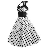 Robe Vintage Style Pin-Up Guinguette à Pois