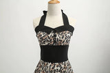 Robe Vintage Style Pin-Up Morifs Léopard