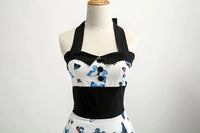 Robe Vintage Pin-Up Rockabilly Motif Papillon