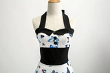 Robe Vintage Pin-Up Rockabilly Motif Papillon