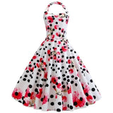 Robe Vintage Rockabilly Fleurs Pois Swing