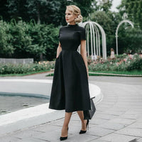 Robe Vintage Trapèze Noire | Vintage-Dressing