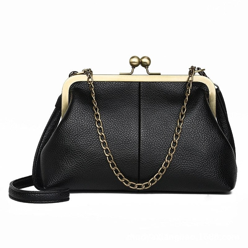 Sac Main Vintage Ann e 30 Noir Noir