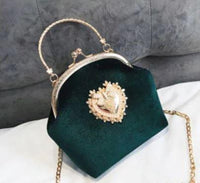 Sac à Main Vintage Chic Vert Vintage-Dressing 1