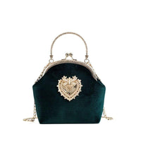 Sac à Main Vintage Chic Vert Vintage-Dressing