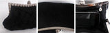 Sac à Main Vintage Femme Noir Rétro Chic