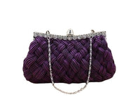 Sac à Main Vintage Femme Violet Rétro Chic