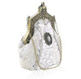 Sac à Main Vintage Gatsby Chic Argent Vintage-Dressing 1