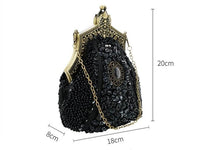 Sac A Main Vintage Gatsby Chic Noir Vintage Dressing