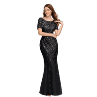 Robe Gatsby Longue Vintage Noire Années Folles